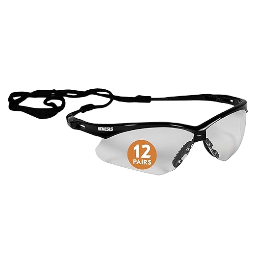 Nemesis 25676 Clear Lenses Safety Glasses